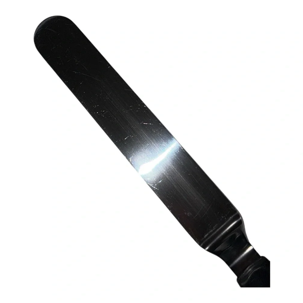 Wilton 13 Inch Offset Spatula Cake Icing Spreader Black Handle Stainless Steel